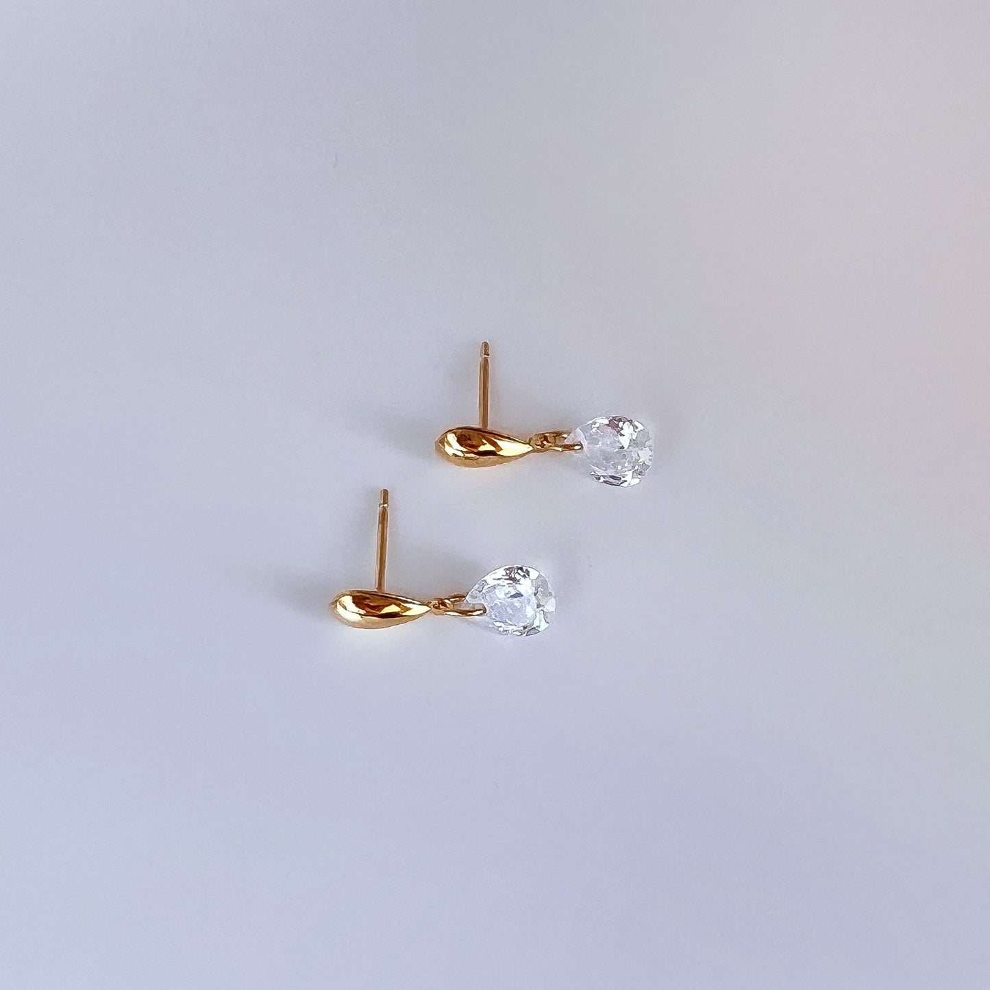 Zirconia Crystal Drop Earrings
