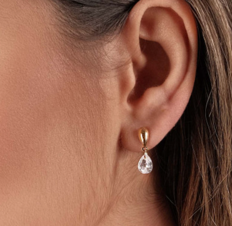 Zirconia Crystal Drop Earrings